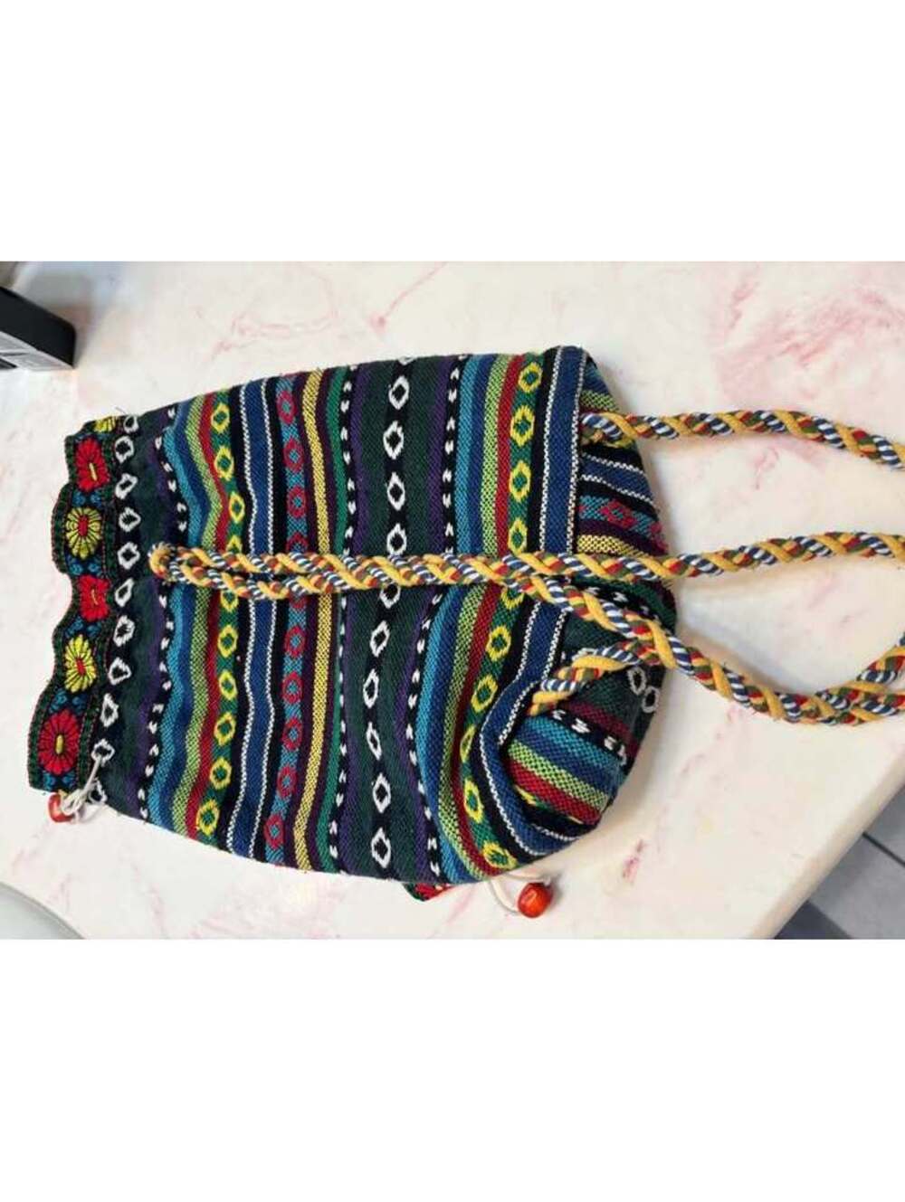 Knitted drawstring backpack - Picture 6 of 6